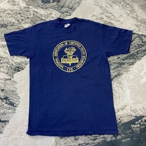 Vintage Hanes T Shirt Sz Large Blue National Association of Certified Fraud CIA